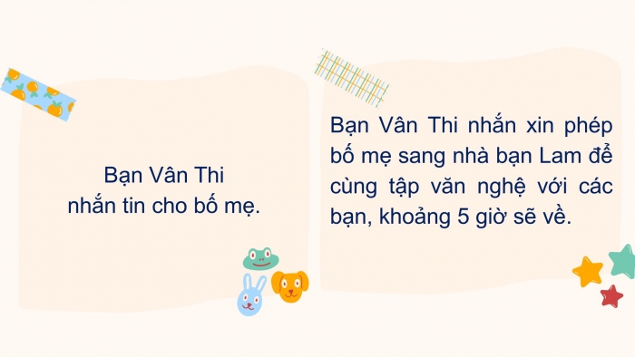 Giáo án điện tử Tiếng Việt 2 chân trời Bài 2: Viết tin nhắn