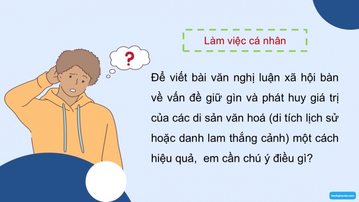 Giáo án điện tử Ngữ văn 9 cánh diều Bài 8: Viết bài văn nghị luận xã hội về một vấn đề cần giải quyết