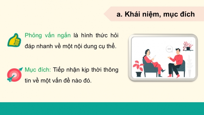 Giáo án điện tử Ngữ văn 9 cánh diều Bài 8: Phỏng vấn ngắn