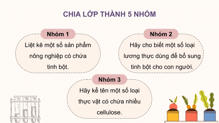 Giáo án điện tử KHTN 9 chân trời - Phân môn Hoá học Bài 28: Tinh bột và cellulose