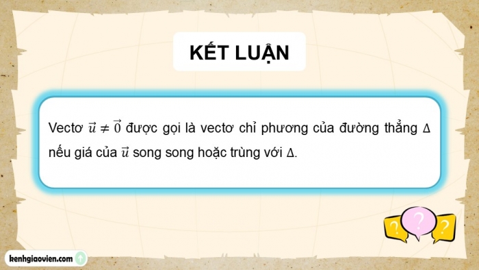 Giáo án điện tử Toán 12 kết nối Bài 15: Phương trình đường thẳng trong không gian