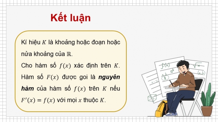 Giáo án điện tử Toán 12 chân trời Bài 1: Nguyên hàm