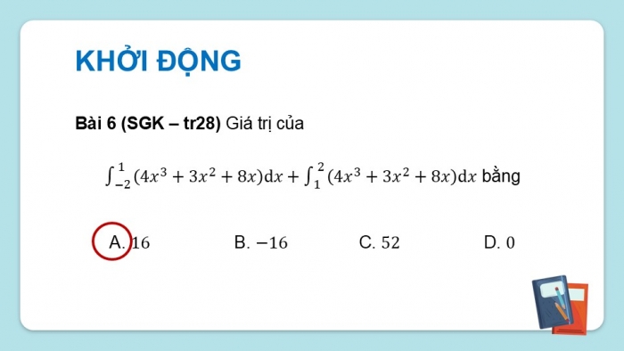 Giáo án điện tử Toán 12 chân trời Bài tập cuối chương IV