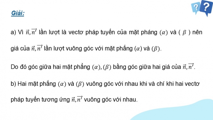 Giáo án điện tử Toán 12 kết nối Bài 14: Phương trình mặt phẳng (P2)