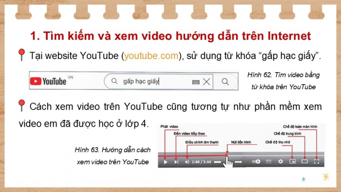 Giáo án điện tử Tin học 5 kết nối Bài 8B: Làm sản phẩm thủ công theo video hướng dẫn