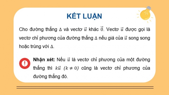 Giáo án điện tử Toán 12 cánh diều Bài 2: Phương trình đường thẳng