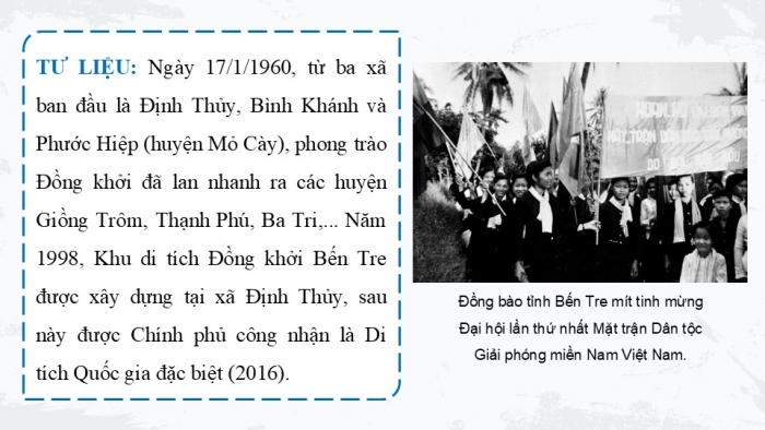 Giáo án điện tử Lịch sử 9 kết nối Bài 16: Việt Nam kháng chiến chống Mỹ, cứu nước, thống nhất đất nước giai đoạn 1954 – 1965 (P2)