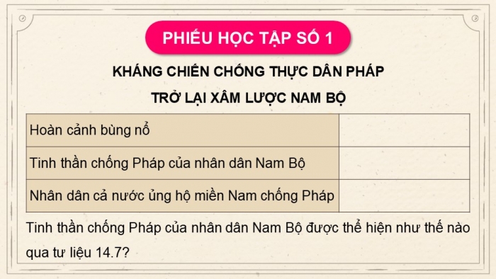 Giáo án điện tử Lịch sử 9 chân trời Bài 14: Xây dựng và bảo vệ chính quyền nước Việt Nam Dân chủ Cộng hòa (từ tháng 9 - 1945 đến tháng 12 - 1946) (P2)