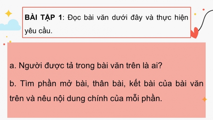 Giáo án điện tử Tiếng Việt 5 kết nối Bài 1: Tìm hiểu cách viết bài văn tả người