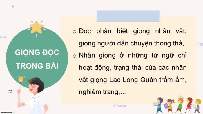 Giáo án điện tử Tiếng Việt 5 chân trời Bài 1: Sự tích con Rồng cháu Tiên