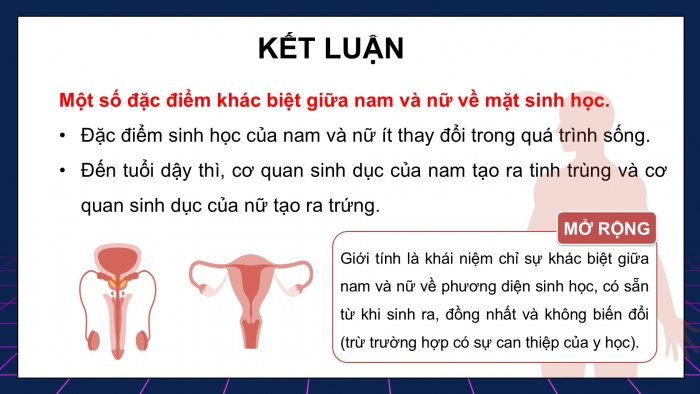 Giáo án điện tử Khoa học 5 chân trời Bài 22: Một số đặc điểm của nam và nữ