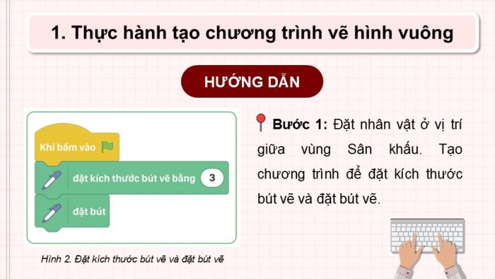 Giáo án điện tử Tin học 5 cánh diều Chủ đề F Bài 2: Thực hành tạo chương trình vẽ hình đơn giản