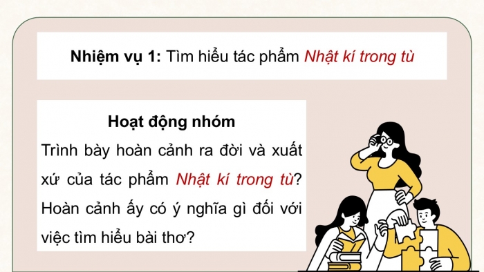 Giáo án điện tử Ngữ văn 12 cánh diều Bài 6: Nhật kí trong tù (Hồ Chí Minh) - vb Ngắm trăng