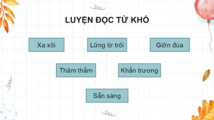 Giáo án điện tử Tiếng Việt 5 kết nối Bài 6: Thư của bố