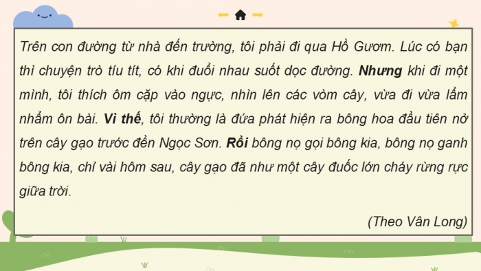 Giáo án điện tử Tiếng Việt 5 kết nối Bài 11: Liên kết câu bằng từ ngữ nối