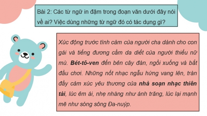 Giáo án điện tử Tiếng Việt 5 kết nối Bài 13: Liên kết câu bằng từ ngữ thay thế