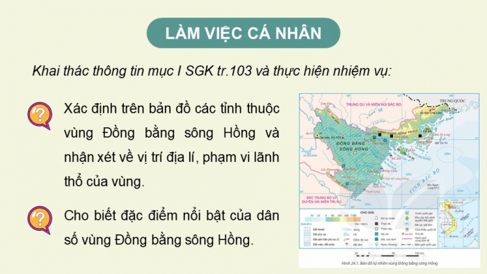 Giáo án điện tử Địa lí 12 kết nối Bài 24: Phát triển kinh tế – xã hội ở Đồng bằng sông Hồng