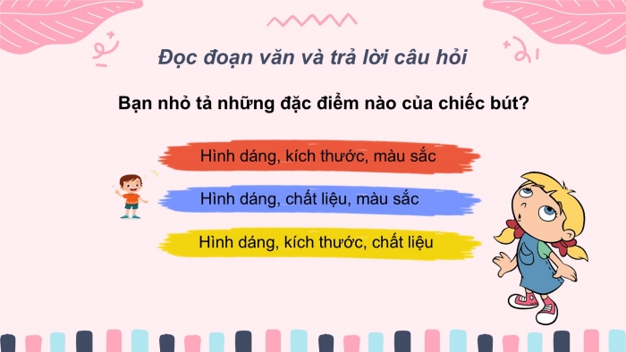 Giáo án điện tử Tiếng Việt 2 chân trời Bài 2: Tả đồ vật quen thuộc