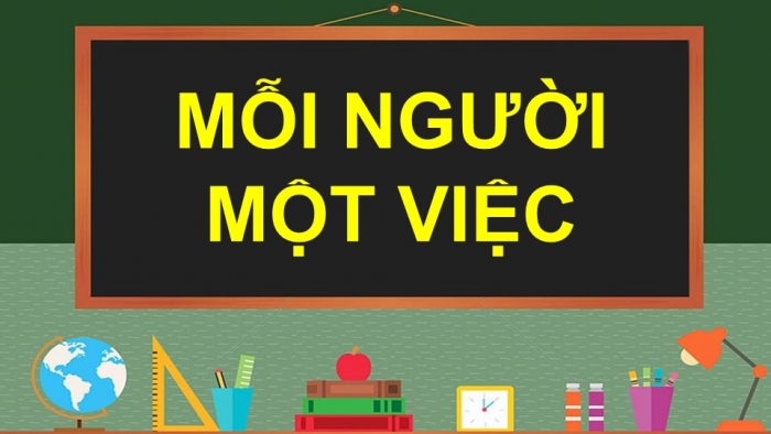 Giáo án điện tử Tiếng Việt 2 cánh diều Bài 1: Mỗi người một việc