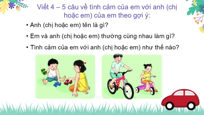 Giáo án điện tử Tiếng Việt 2 chân trời Bài 2: Nói, viết về tình cảm với người thân