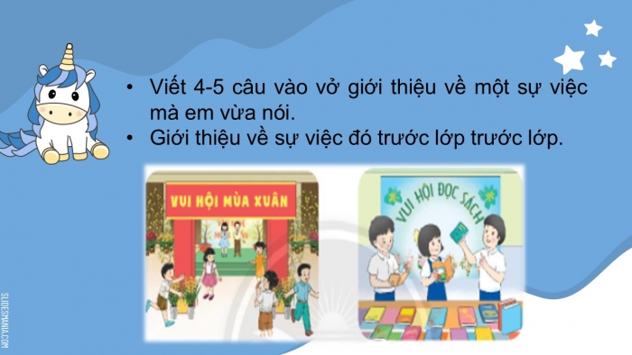 Giáo án điện tử Tiếng Việt 2 chân trời Bài 4: Luyện tập nói, viết về tình cảm với một sự việc