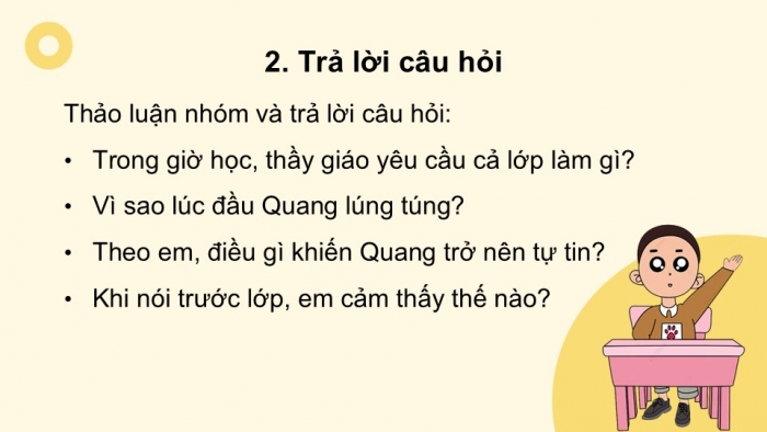 Giáo án điện tử tiếng Việt 2 kết nối Bài 6: Một giờ học