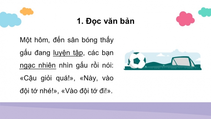 Giáo án điện tử tiếng Việt 2 kết nối Bài 8: Cầu thủ dự bị