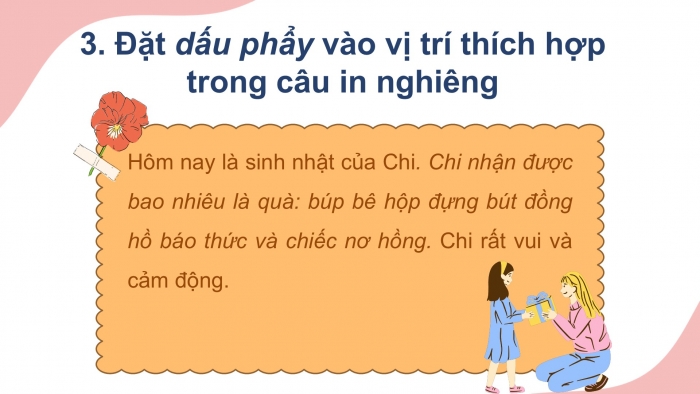 Giáo án điện tử tiếng Việt 2 kết nối Bài 24: Mở rộng vốn từ về đồ chơi, Dấu phẩy