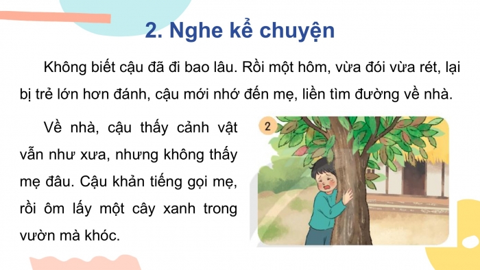 Giáo án điện tử tiếng Việt 2 kết nối Bài 27: Kể chuyện Sự tích cây vú sữa