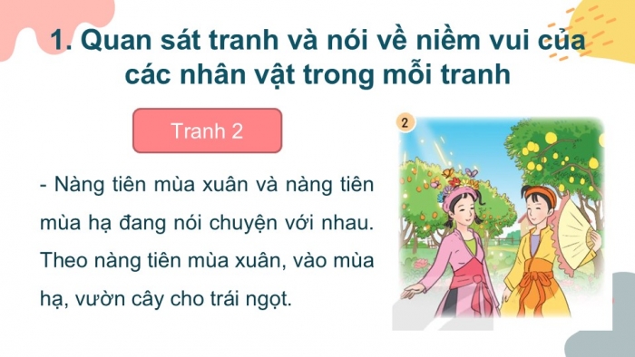 Giáo án điện tử Tiếng Việt 2 kết nối Bài 1: Kể chuyện Chuyện bốn mùa