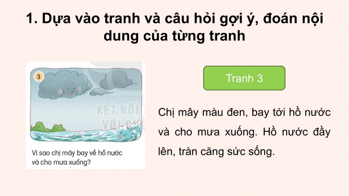 Giáo án điện tử Tiếng Việt 2 kết nối Bài 3: Kể chuyện Hồ nước và mây