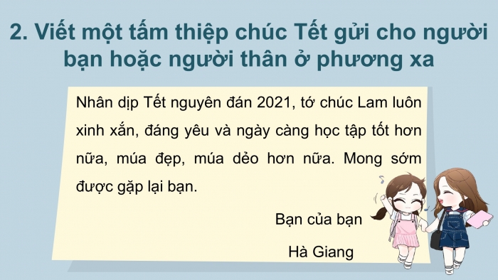 Giáo án điện tử Tiếng Việt 2 kết nối Bài 4: Viết thiệp chúc Tết, Đọc mở rộng