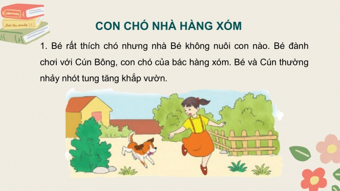 Giáo án điện tử Tiếng Việt 2 cánh diều Bài 20: Con chó nhà hàng xóm