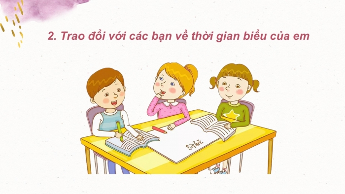 Giáo án điện tử Tiếng Việt 2 cánh diều Bài 21: Lập thời gian biểu một ngày đi học