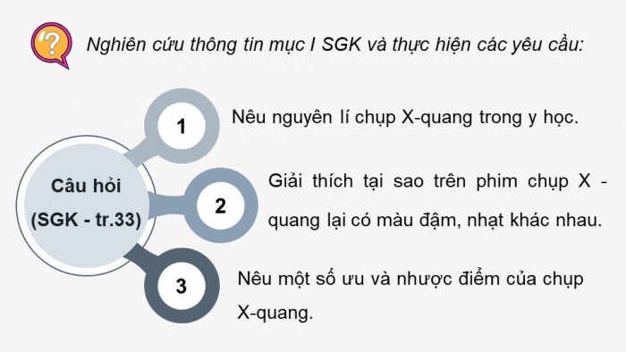 Giáo án điện tử chuyên đề Vật lí 12 kết nối Bài 6: Chụp X-quang. Chụp cắt lớp