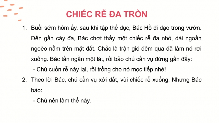 Giáo án điện tử Tiếng Việt 2 cánh diều Bài 22: Chiếc rễ đa tròn