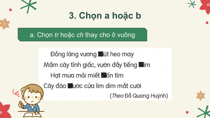 Giáo án điện tử Tiếng Việt 2 kết nối Bài 14: Nghe – viết Cỏ non cười rồi, Phân biệt ng/ngh, tr/ch, êt/êch