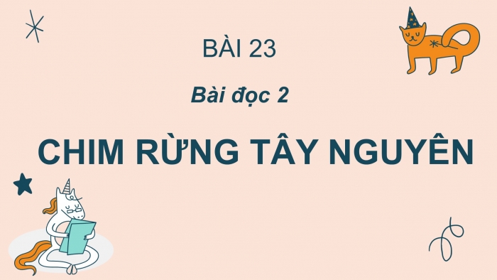 Giáo án điện tử Tiếng Việt 2 cánh diều Bài 23: Chim rừng Tây Nguyên