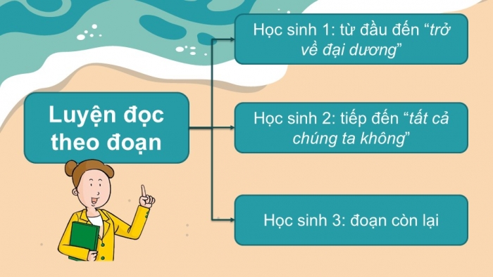 Giáo án điện tử Tiếng Việt 2 kết nối Bài 15: Những con sao biển