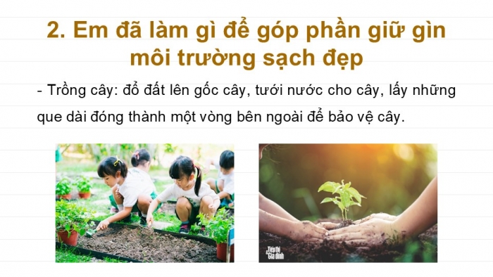 Giáo án điện tử Tiếng Việt 2 kết nối Bài 15: Bảo vệ môi trường