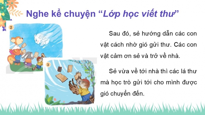 Giáo án điện tử Tiếng Việt 2 kết nối Bài 17: Kể chuyện Lớp học viết thư