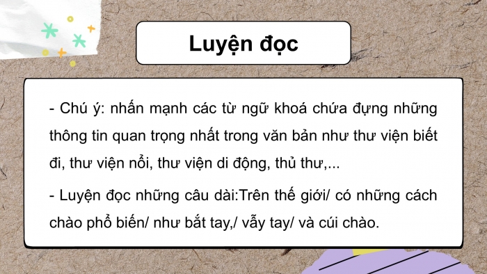 Giáo án điện tử Tiếng Việt 2 kết nối Bài 18: Thư viện biết đi