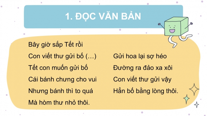 Giáo án điện tử Tiếng Việt 2 kết nối Bài 22: Thư gửi bố ngoài đảo