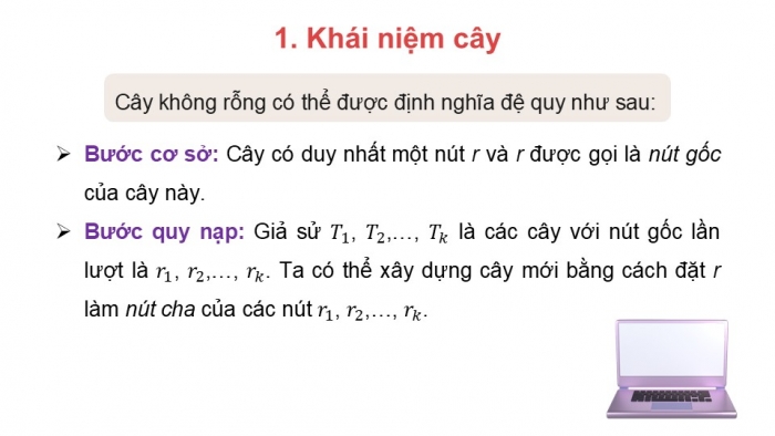 Giáo án điện tử chuyên đề Khoa học máy tính 12 cánh diều Bài 1: Giới thiệu cây nhị phân