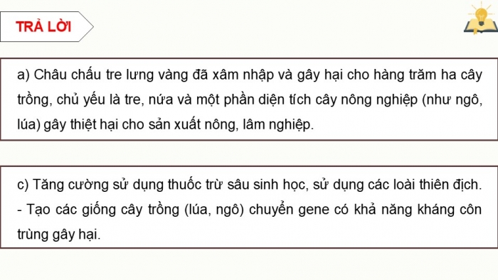 Giáo án điện tử chuyên đề Sinh học 12 chân trời Ôn tập CĐ 2