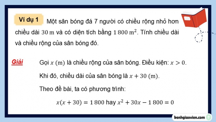 Giáo án điện tử Toán 9 kết nối Bài 21: Giải bài toán bằng cách lập phương trình