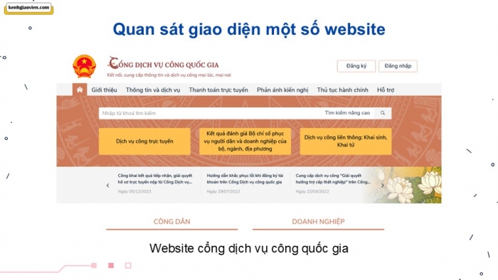 Giáo án điện tử Mĩ thuật 12 Thiết kế mĩ thuật đa phương tiện Kết nối Bài 2: Thiết kế mĩ thuật giao diện website