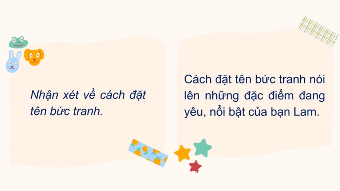 Giáo án điện tử Tiếng Việt 2 chân trời Bài 4: Đặt tên cho bức tranh