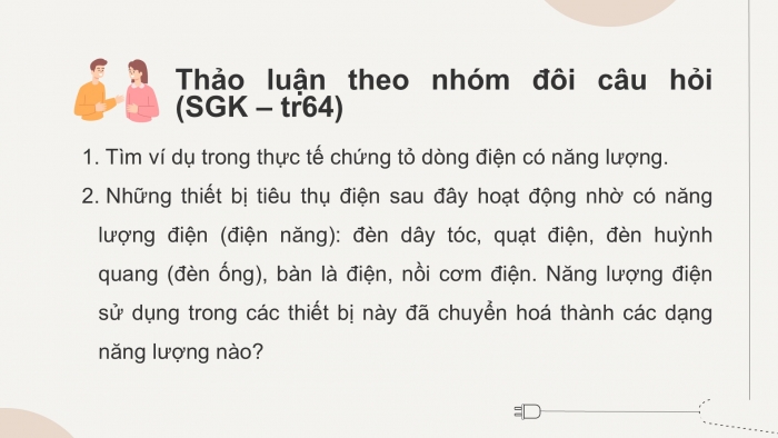 Giáo án điện tử KHTN 9 kết nối - Phân môn Vật lí Bài 13: Năng lượng của dòng điện và công suất điện