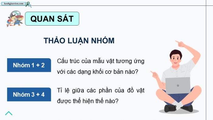 Giáo án điện tử Mĩ thuật 9 kết nối Bài 9: Tỉ lệ và hình khối của đồ vật